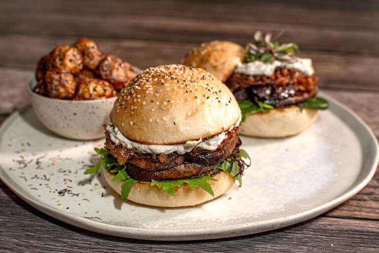 Hamburguesa de portobello