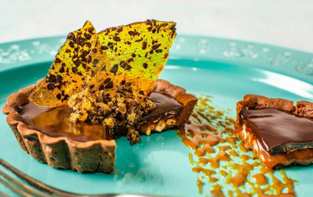 Mousse de chocolate horneada en dos tiempos