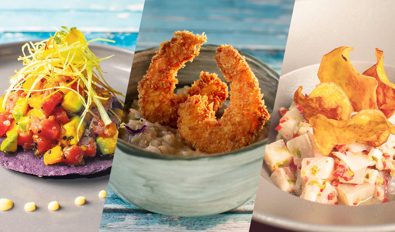 Pescados y mariscos de agua salada